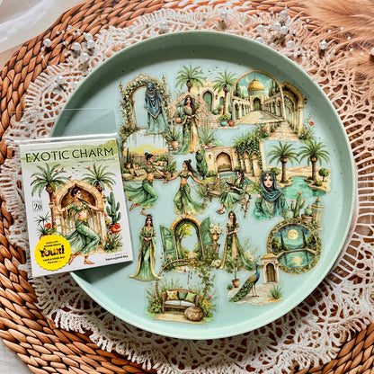 20pcs Exotic Journey Series Travel Scenery Vintage Stickers