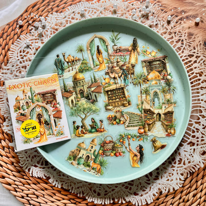20pcs Exotic Journey Series Travel Scenery Vintage Stickers