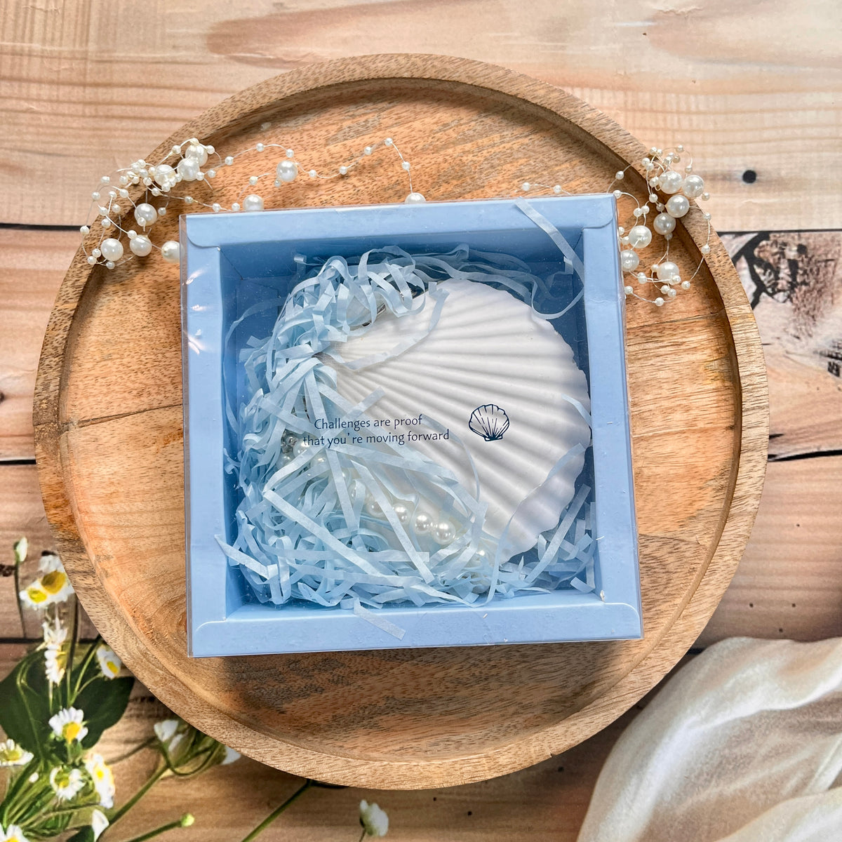 1 Pure White Seashells Handcrafted Eco Friendly Seaside Souvenir Journal