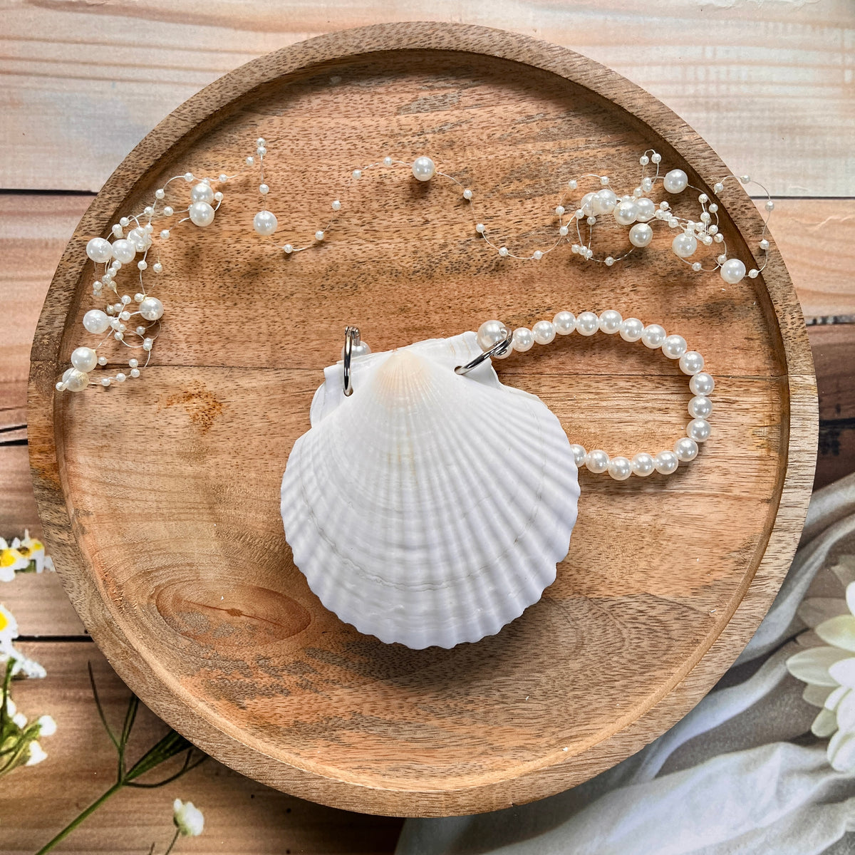 1 Pure White Seashells Handcrafted Eco Friendly Seaside Souvenir Journal