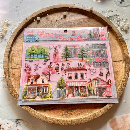 3 Sheets Gentle South Shore Creative Scenery 3D Stickers