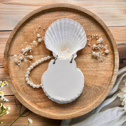1 Pure White Seashells Handcrafted Eco Friendly Seaside Souvenir Journal