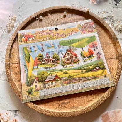 3 Sheets Gentle South Shore Creative Scenery 3D Stickers