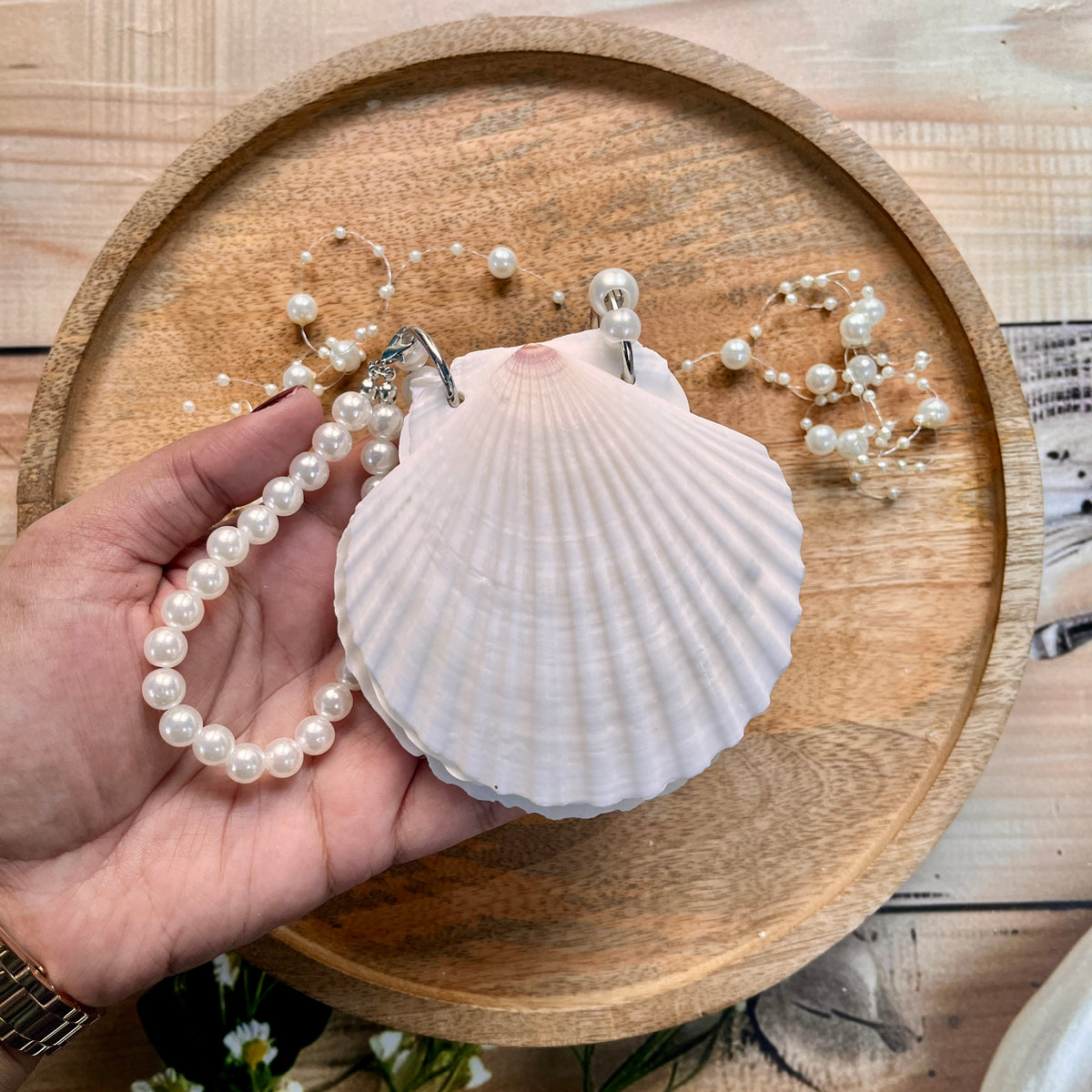 1 Pure White Seashells Handcrafted Eco Friendly Seaside Souvenir Journal
