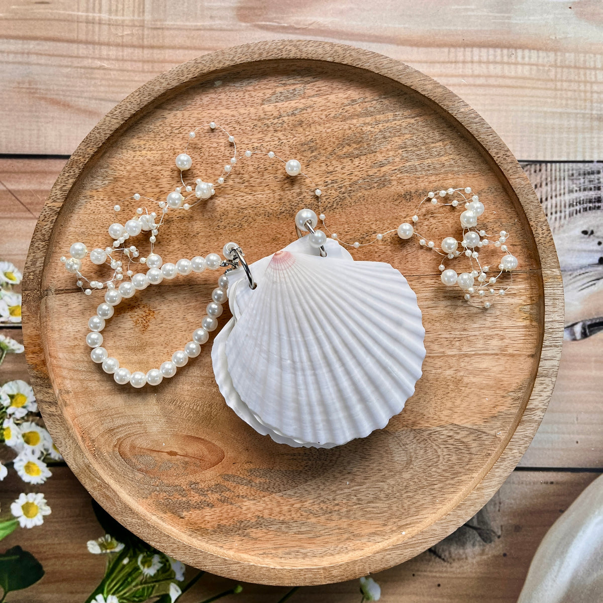 1 Pure White Seashells Handcrafted Eco Friendly Seaside Souvenir Journal
