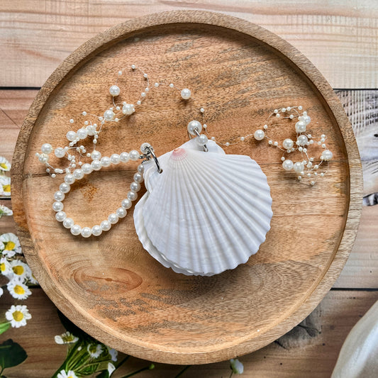 1 Pure White Seashells Handcrafted Eco Friendly Seaside Souvenir Journal