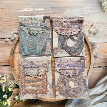 10 Pcs Vintage Frames Series Retro Journaling Stickers