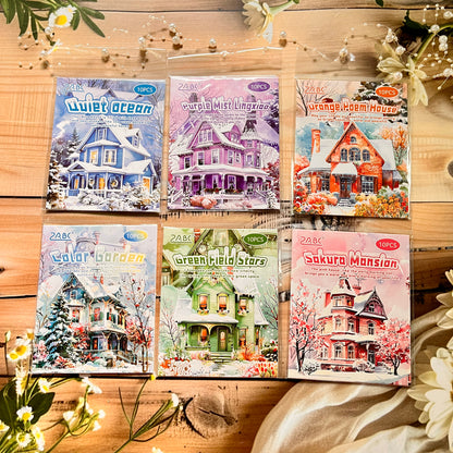 10 Pcs Colorful Dream Garden Retro Castle Stickers Pack