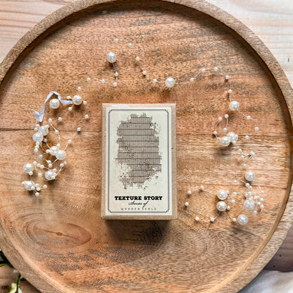 1 Pc Stamp Texture Tales Series Wooden Stamp for Journaling