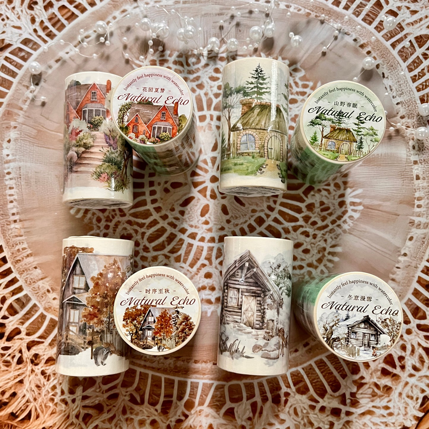 1 Roll Wind Journey Series Journey Landscape Washi Tape