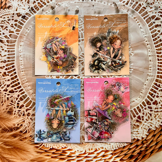 20pcs Variegated Sweetheart Collection Series Girls Beauty Pet Stickers