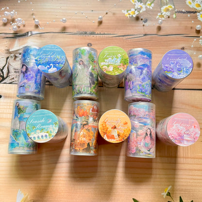 70mm*200cm Dream Reverie Series Kawaii Character Flower Landscaping PET Tape