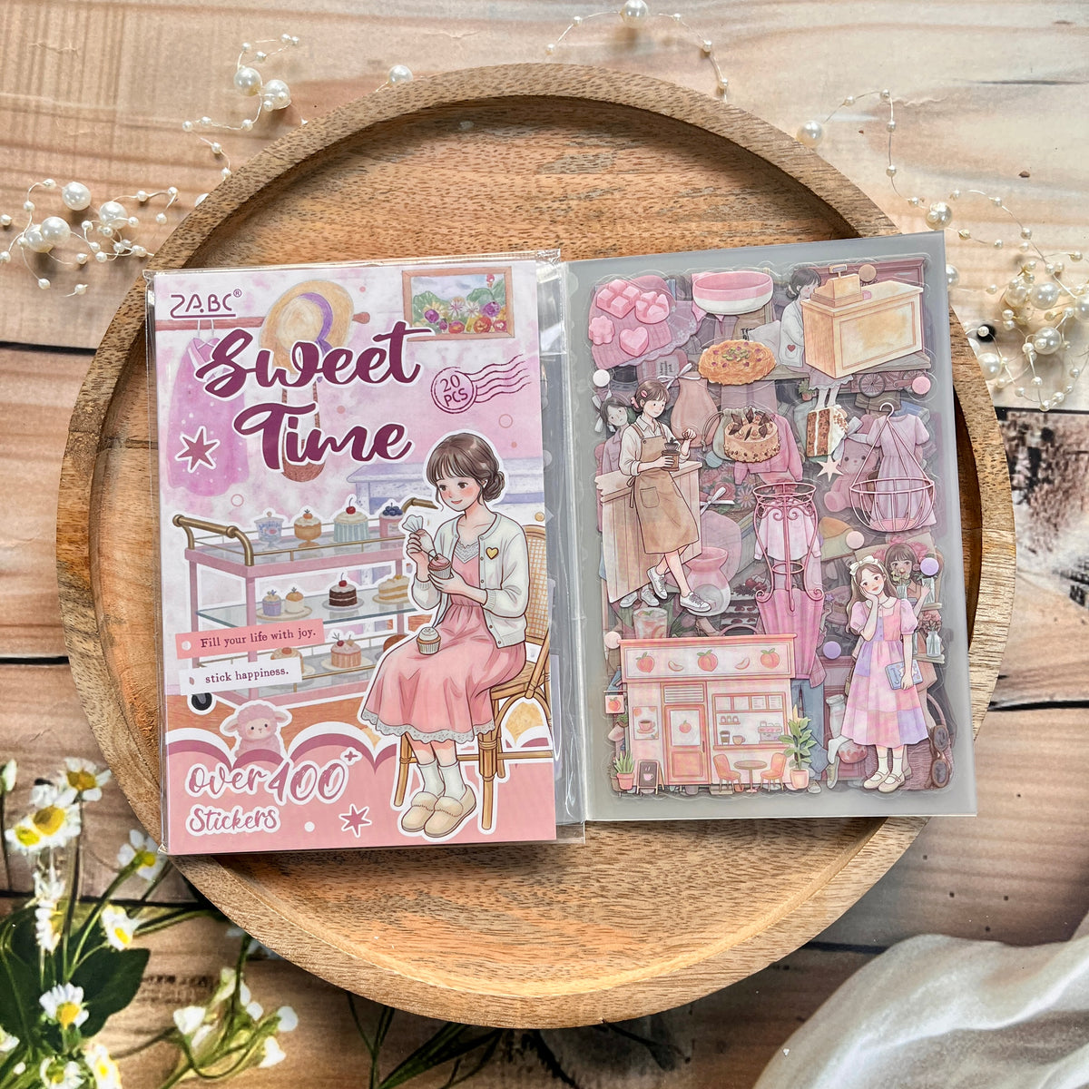 20 Sheets The Beauty of Life Series Creative Sticker Book for Journaling