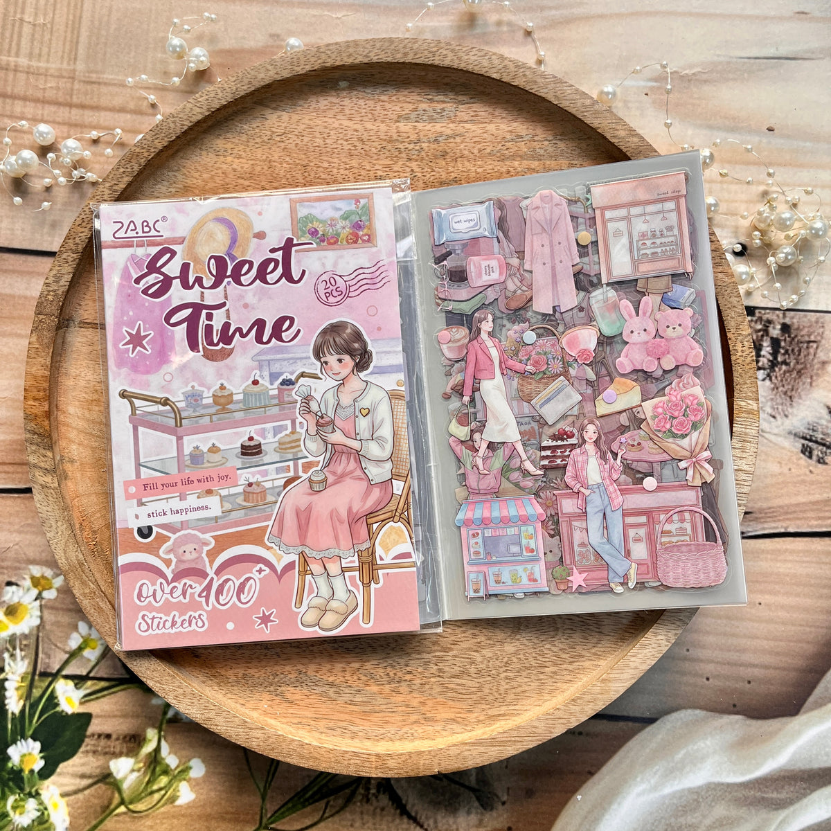 20 Sheets The Beauty of Life Series Creative Sticker Book for Journaling
