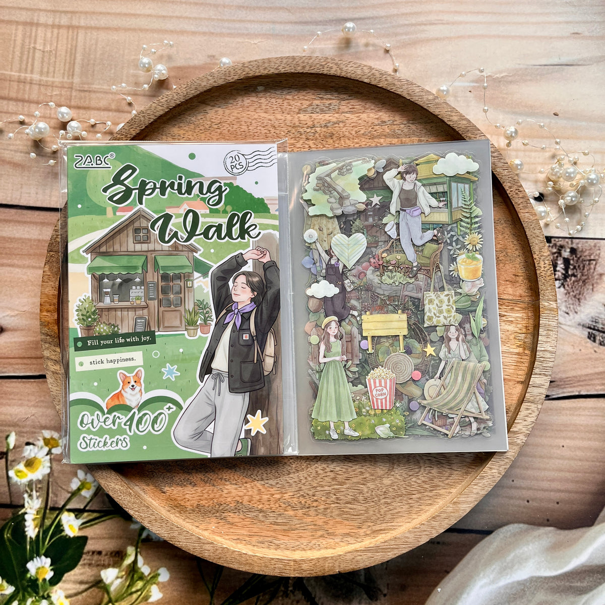 20 Sheets The Beauty of Life Series Creative Sticker Book for Journaling