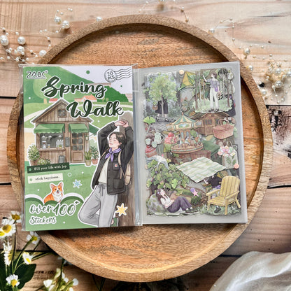 20 Sheets The Beauty of Life Series Creative Sticker Book for Journaling