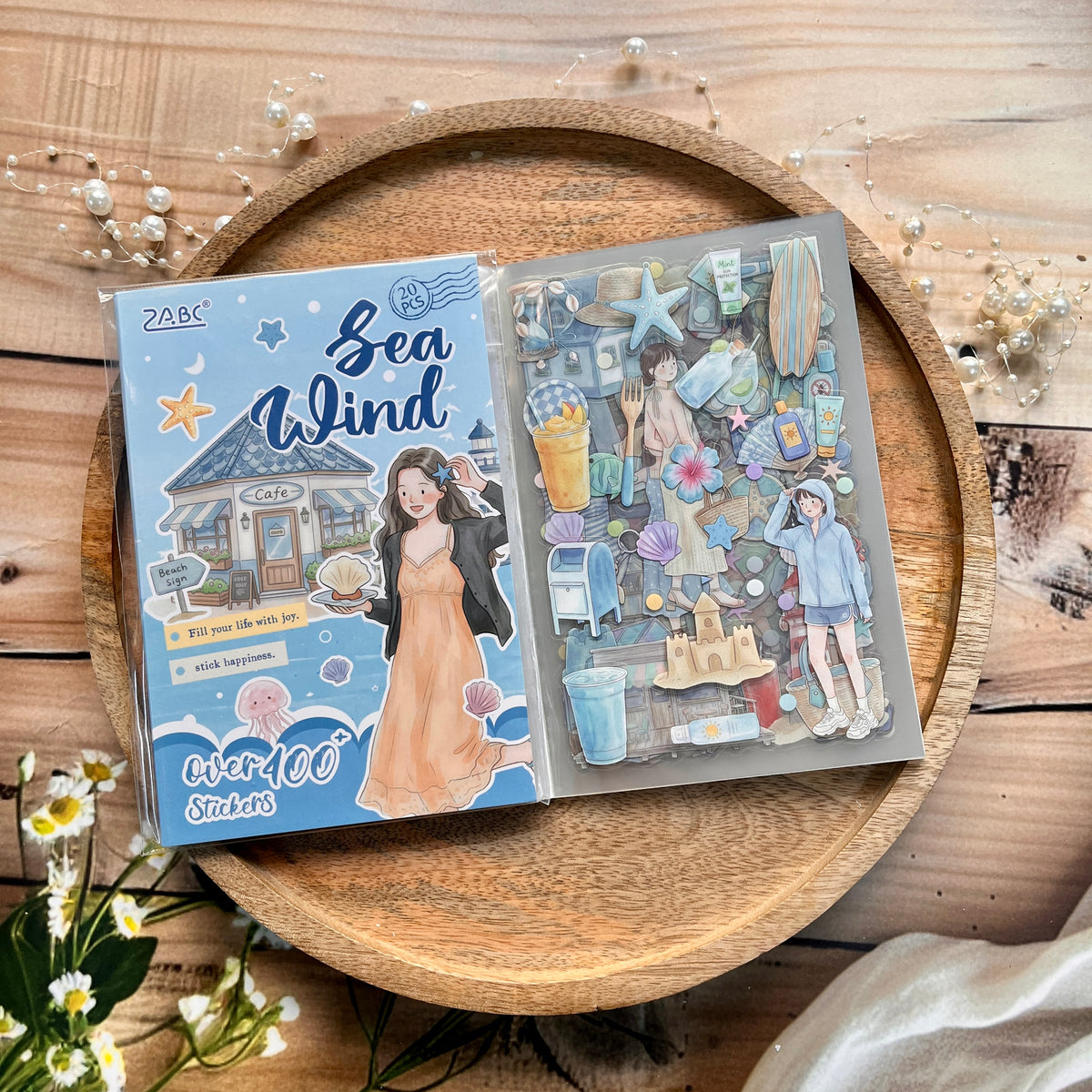 20 Sheets The Beauty of Life Series Creative Sticker Book for Journaling