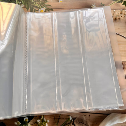 1 Pc Three Compartment Long Strip Sticker and Tape Organizer Notebook