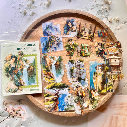 15 Pcs Adventure Journey Series Outdoor Sports Stickers