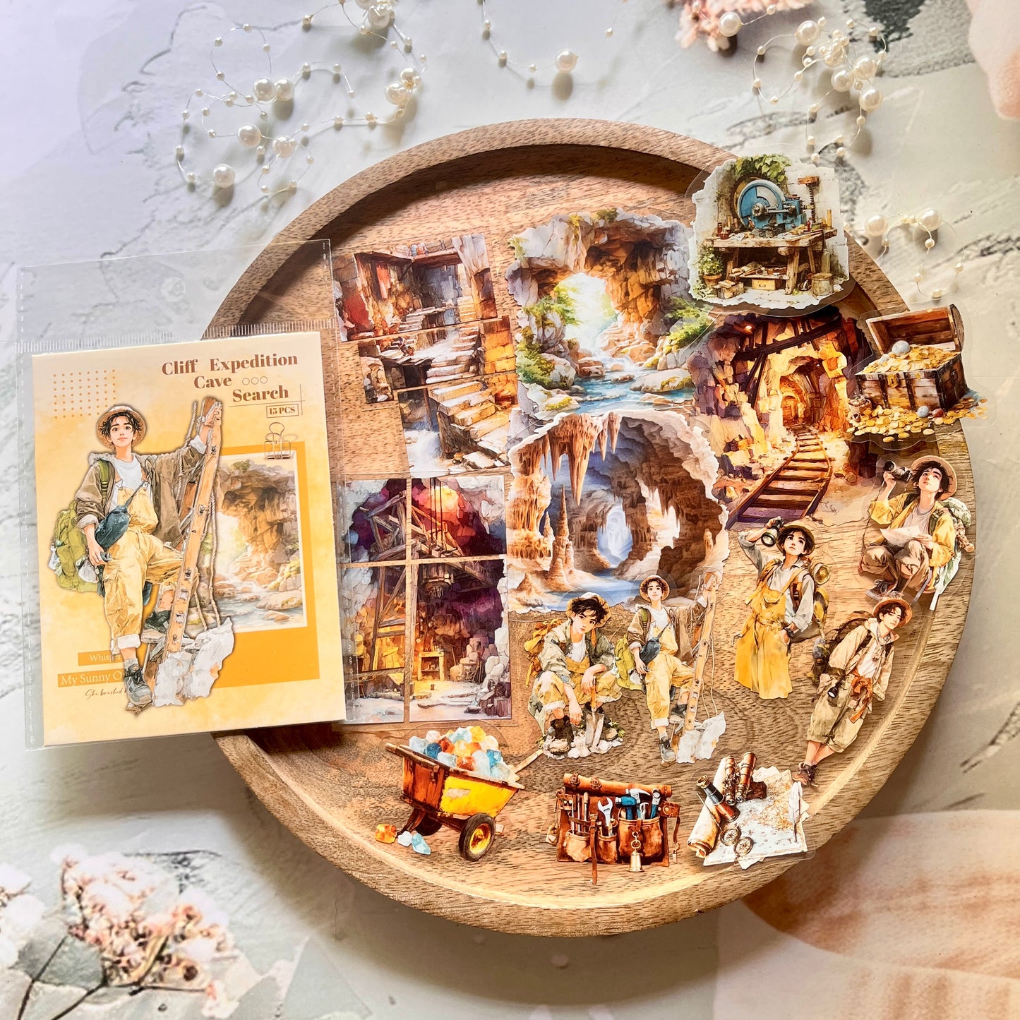 15 Pcs Adventure Journey Series Outdoor Sports Stickers