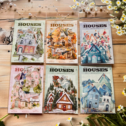 10 Pcs Dream House Series House Theme Stickers for Journaling