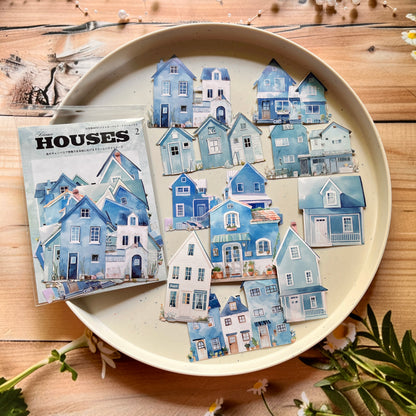 10 Pcs Dream House Series House Theme Stickers for Journaling