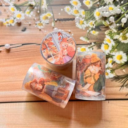 2M Roll In the fall series Autumn Elf Prayer Character Pet Tape for scrapbooking