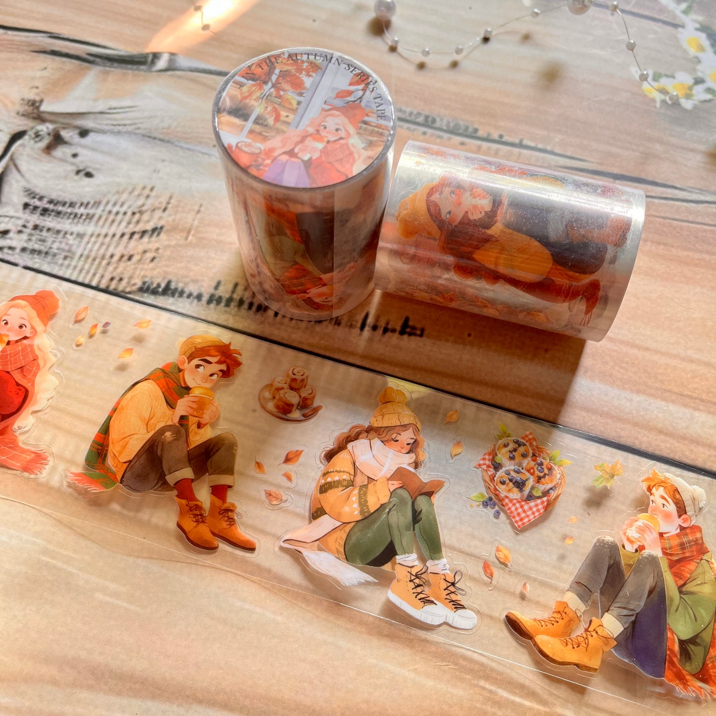 2M Roll In the fall series Autumn Elf Prayer Character Pet Tape for scrapbooking