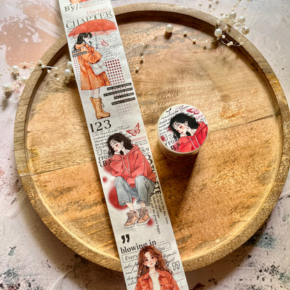 1 Roll Life Echoes Series Instagram Character Inspired Washi Tape