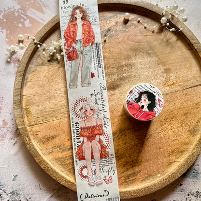 1 Roll Life Echoes Series Instagram Character Inspired Washi Tape