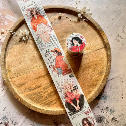 1 Roll Life Echoes Series Instagram Character Inspired Washi Tape