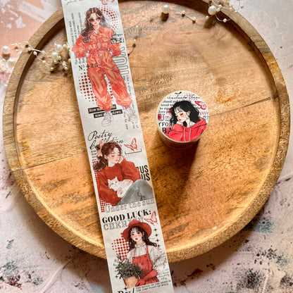 1 Roll Life Echoes Series Instagram Character Inspired Washi Tape