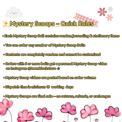 Mystery Scoop Ball – Stationery & Journaling Surprise