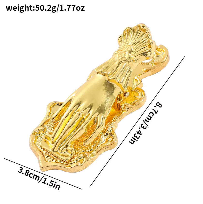 1 Pc Noblewoman's Hand Vintage Handbook Metal Clip