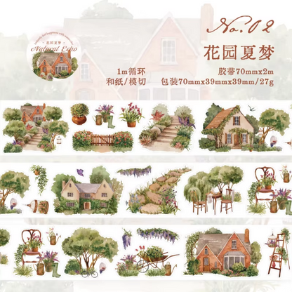 1 Roll Wind Journey Series Journey Landscape Washi Tape
