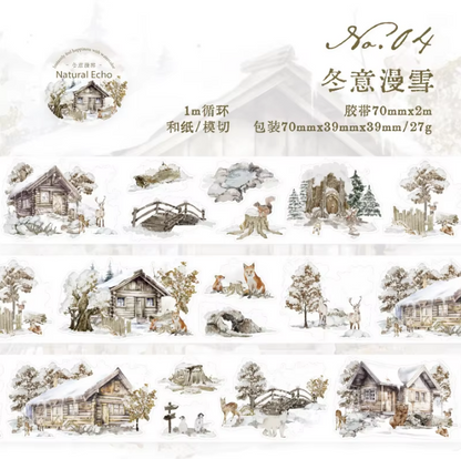 1 Roll Wind Journey Series Journey Landscape Washi Tape