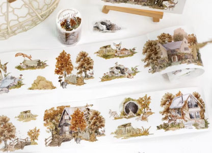 1 Roll Wind Journey Series Journey Landscape Washi Tape