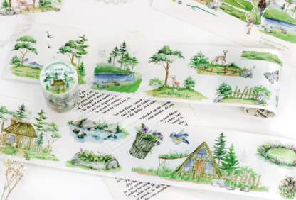 1 Roll Wind Journey Series Journey Landscape Washi Tape