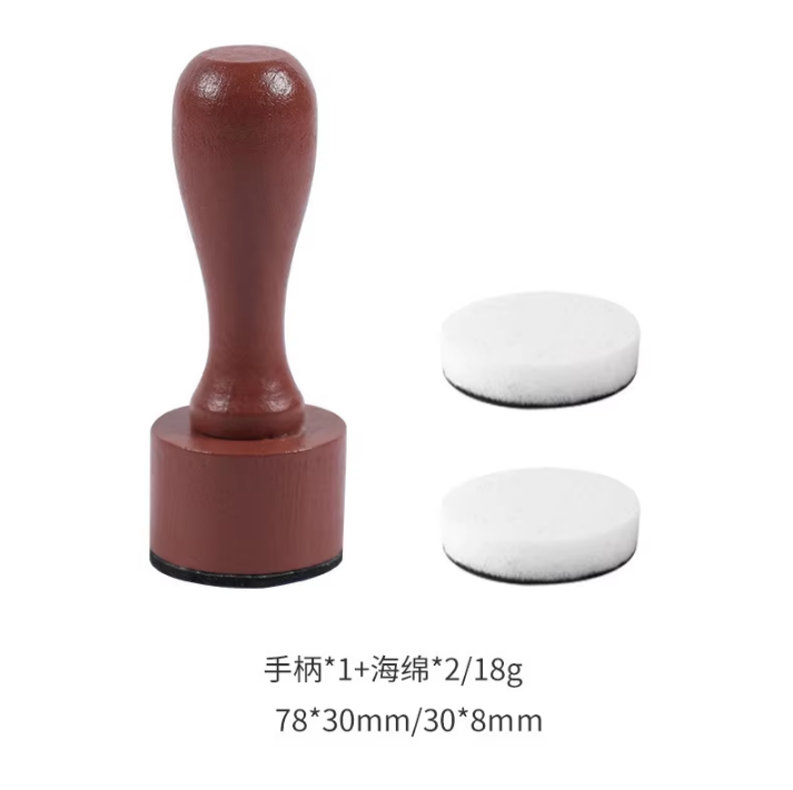 1 Wooden Handle Coloring Sponge Stamp removable sponge brush