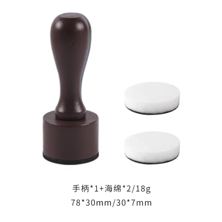 1 Wooden Handle Coloring Sponge Stamp removable sponge brush