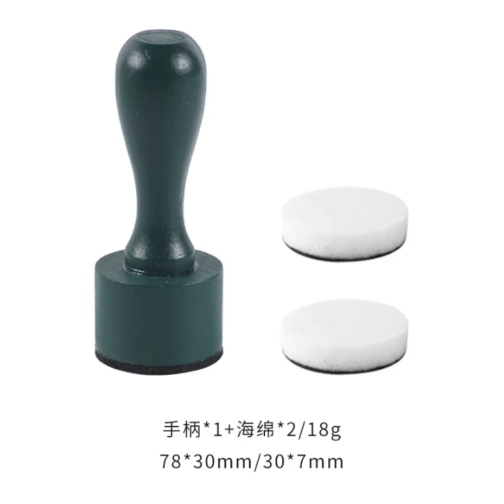 1 Wooden Handle Coloring Sponge Stamp removable sponge brush