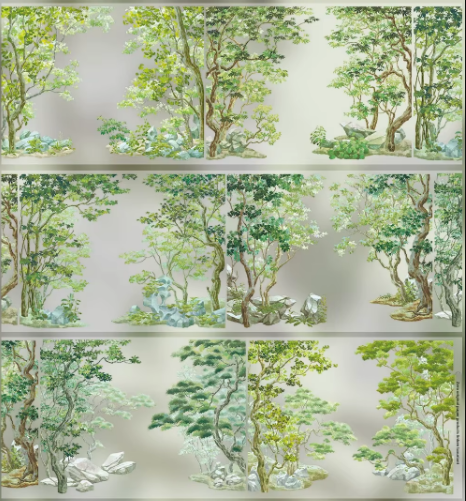 Lush Green Forest Trees Large Pet Tape for Journaling