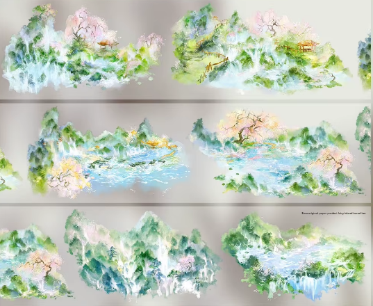 Beautiful Scenic Mountains and Waterbody Pet Tape for Journaling