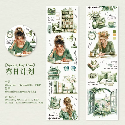 1 Roll Recess Series Daily Life Landscaping PET Tape