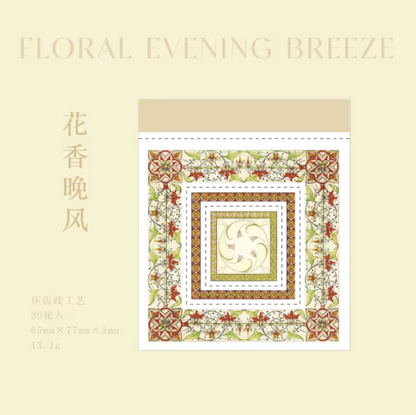 30 Sheets Retro Border Wonderful Story of Flowers Series Decoration Material