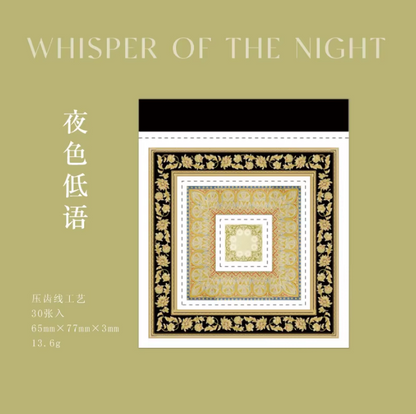 30 Sheets Retro Border Wonderful Story of Flowers Series Decoration Material