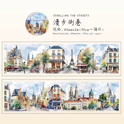 2M Roll Free Wind Series Vintage Natural Scene Landscape Pet Tape