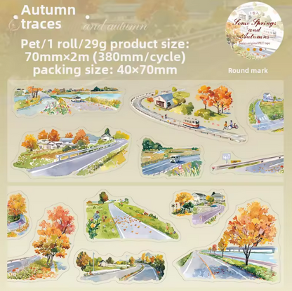 1 Roll Spring and Autumn Series Decorative Tape