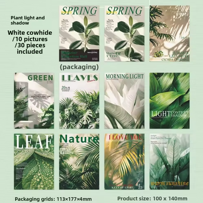 30 Sheets Loose Leaf Magazine Collection Series Retro Scrapbooking Paper