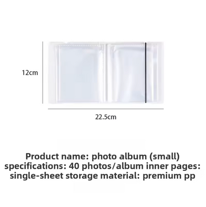 40-Pocket Storage Album with Pocket inserts for Stickers, Cards, Photos